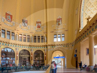 Art Nouveau Hall At Prague Central Station