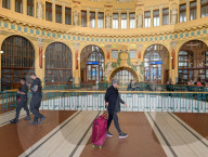 Art Nouveau Hall At Prague Central Station