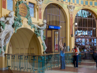 Art Nouveau Hall At Prague Central Station