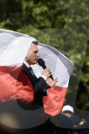 Far-right Presidential Candidate Slawomir Mentzen Rally In Warsaw.