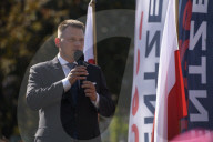 Far-right Presidential Candidate Slawomir Mentzen Rally In Warsaw.
