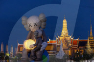KAWS Companion Inflatable Sculpture Installation In Thailand