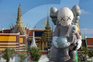 KAWS Companion Inflatable Sculpture Installation In Thailand