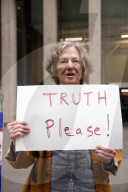 Anti-Trump, Anti-Musk Demonstrators Protest Outside Of Fox News Headquarters