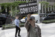 Protest At Latham And Watkins Offices