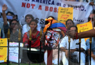 Burning Of American President Donald Trumps's Effigy In Kolkata, India