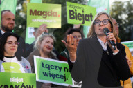 Magdalena Biejat's Election Rally In Krakow