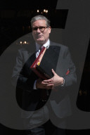 Prime Minister Kier Starmer Leaving For PMQs in London, UK.