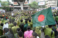 Hundreds Of Nursing Students Blocked A Shahbagh Intersection In Dhaka .