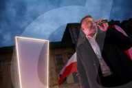 Adrian Zandberg's Election Rally In Krakow