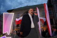 Adrian Zandberg's Election Rally In Krakow