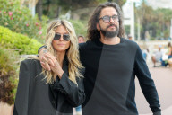 Heidi Klum and Tom Kaulitz are seen ahead of the 78th Cannes Film Festival on May 12, 2025 in Cannes, France