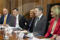 Rachel Reeves UK Chancellor of the Exchequer hosts a defence business roundtable
