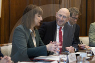 Rachel Reeves UK Chancellor of the Exchequer hosts a defence business roundtable
