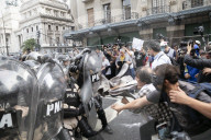 Buenos Aires: Retirees Protest In Front of Congress
