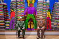 Gilbert & George ëDeath Hope Life Fearí exhibition at The Gilbert & George Centre 5a Heneage Street, London, UK.