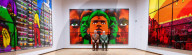 Gilbert & George ëDeath Hope Life Fearí exhibition at The Gilbert & George Centre 5a Heneage Street, London, UK.