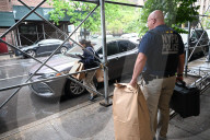 Police Investigation Draws Numerous NYPD Officers To The Scene And Crime Scene Unit Investigators At The NYCHA Houses At 611 Blake Avenue
