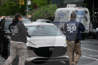 Police Investigation Draws Numerous NYPD Officers To The Scene And Crime Scene Unit Investigators At The NYCHA Houses At 611 Blake Avenue
