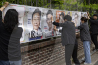 Campaign Posters For Presidential Election Go Up Nationwide