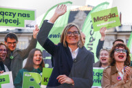 Magdalena Biejat Presidential Rally In Krakow, Poland