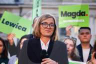 Magdalena Biejat Presidential Rally In Krakow, Poland