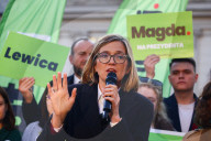 Magdalena Biejat Presidential Rally In Krakow, Poland