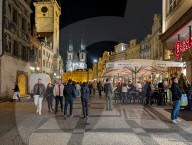 Daily Life In Prague At Night