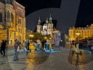 Daily Life In Prague At Night