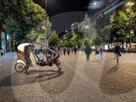 Daily Life In Prague At Night
