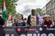Thousands Rally In Madrid Against Gaza Violence And Arms Trade With Israel On Nakba Commemoration Day
