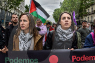 Thousands Rally In Madrid Against Gaza Violence And Arms Trade With Israel On Nakba Commemoration Day