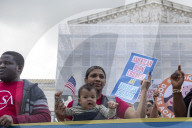 Birthright Citizenship Protest Outside Supreme Court