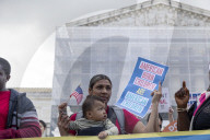 Birthright Citizenship Protest Outside Supreme Court