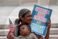 Birthright Citizenship Protest Outside Supreme Court