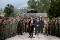 Prime Minister Keir Starmer visits UK and Albanian troops