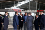 Prime Minister Keir Starmer visits the Port Durres in Albania