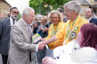 King Charles and Queen Camilla in Bradford, UK.