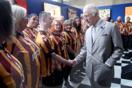King Charles and Queen Camilla in Bradford, UK.