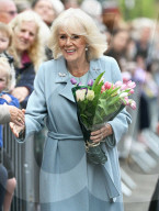 King Charles and Queen Camilla in Bradford, UK.
