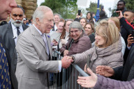 King Charles and Queen Camilla in Bradford, UK.