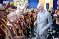 King Charles and Queen Camilla in Bradford, UK.