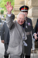 King Charles and Queen Camilla in Bradford, UK.