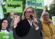 Magdalena Biejat's Election Rally In Krakow