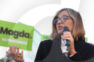 Magdalena Biejat's Election Rally In Krakow