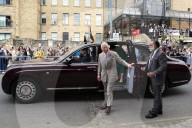 King Charles and Queen Camilla in Bradford, UK.