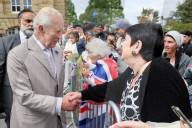 King Charles and Queen Camilla in Bradford, UK.