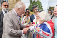 King Charles and Queen Camilla in Bradford, UK.