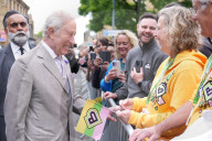 King Charles and Queen Camilla in Bradford, UK.