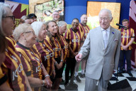 King Charles and Queen Camilla in Bradford, UK.